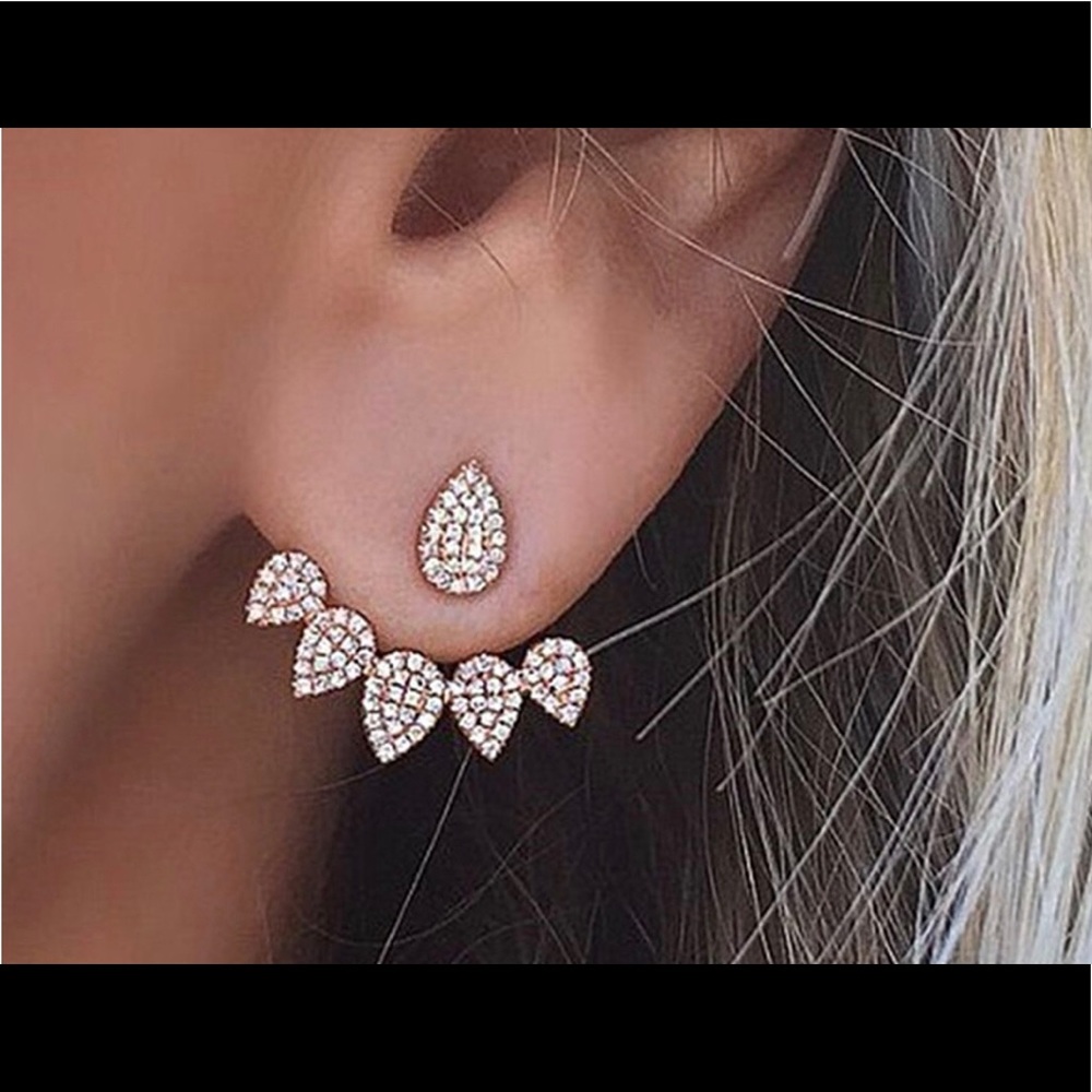 Gold Water Droplet Earrings